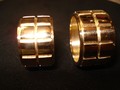 Обручальные кольца из желтого золота протектор сделано на заказ