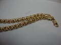 Золотой браслет плетения роза из розового золота длиной 18 сантиметров на заказ